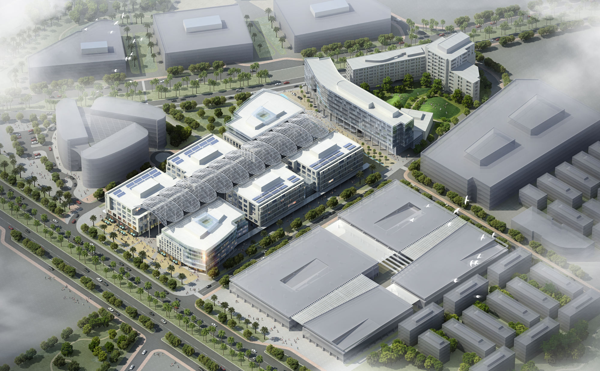 Masdar Aerial View CGI